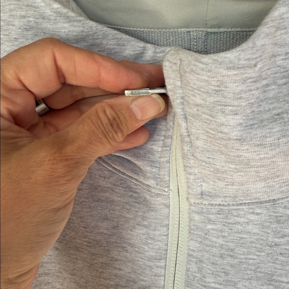 Men's Lululemon City Sweat Full Zip Hoodie L Gray Sweatshirt - Picture 3 of 7